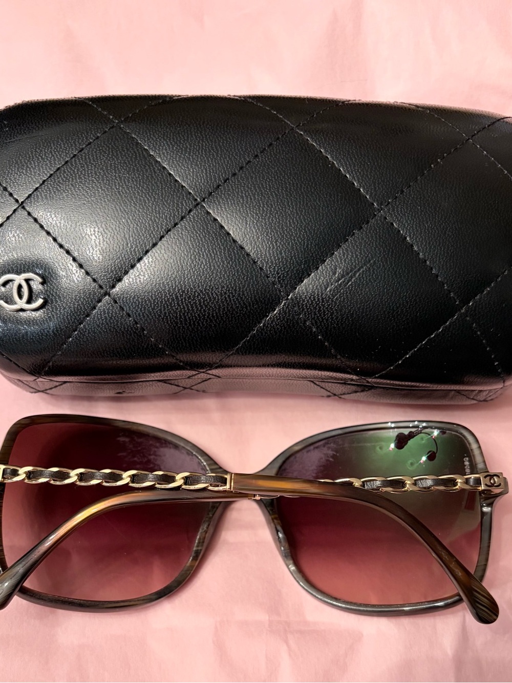 CHANEL Brown Gradient Oversized Square Sunglasses - Picture 14 of 15